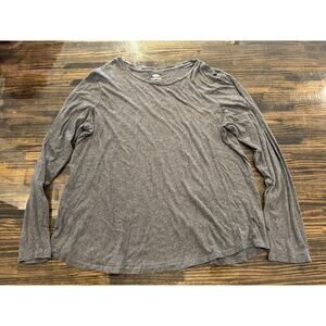 Old Navy Dark Grey Relaxed Long Sleeve Women's Shirt